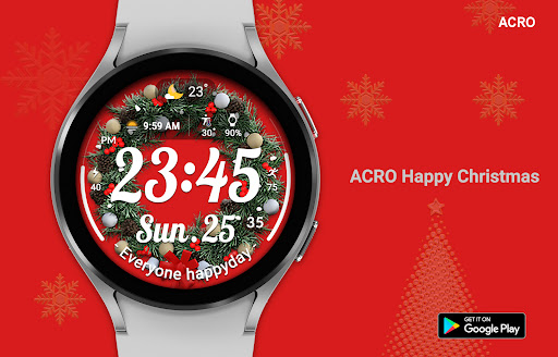ACRO Happy Christmas Watchface Bildschirmfoto 23