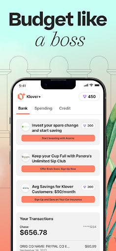 Klover - Instant Cash Advance Bildschirmfoto 1