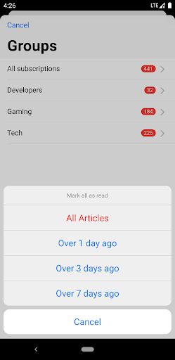 Fluent Reader Lite - RSS Clien Bildschirmfoto 5