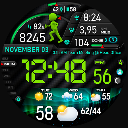 PER23 Digital Watch Face Bildschirmfoto 41