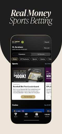 BetMGM - Online Sports Betting Bildschirmfoto 1