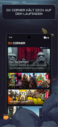Opera GX: Gaming-Browser Bildschirmfoto 1