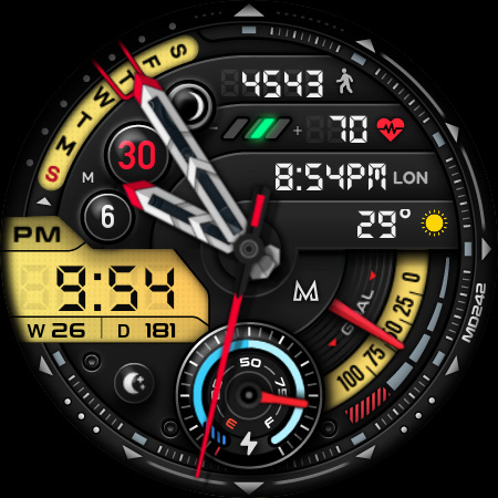 MD242 Hybrid watch face Bildschirmfoto 9