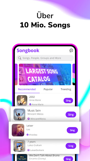 Smule: Sing & Nimm Karaoke auf Bildschirmfoto 1