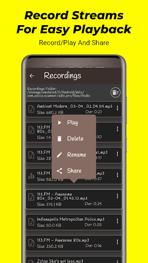 Police Scanner 5-0: Live Radio Bildschirmfoto 4
