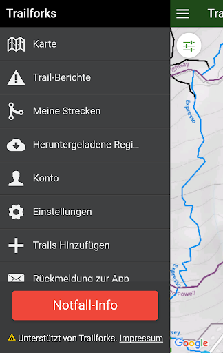 Trailforks Bildschirmfoto 7