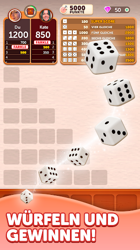 Farkle Würfelwurf Bildschirmfoto 1