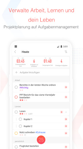 Focus To-Do:Pomodoro Timer Bildschirmfoto 1