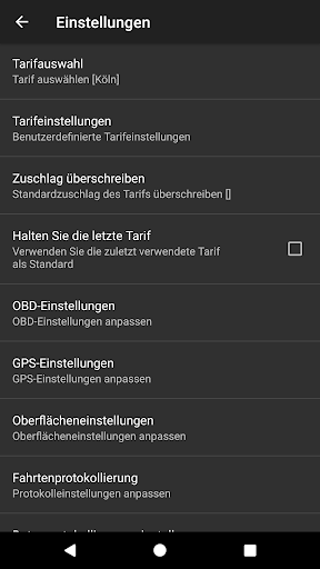 Taxameter Bildschirmfoto 9