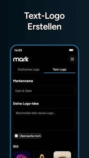 AI Logo Generator - Mark Bildschirmfoto 8