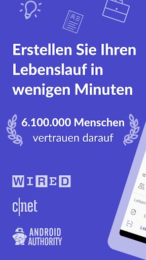 Lebenslauf Erstellen - Resume Bildschirmfoto 1