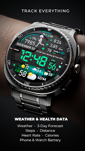 PER23 Digital Watch Face Bildschirmfoto 15