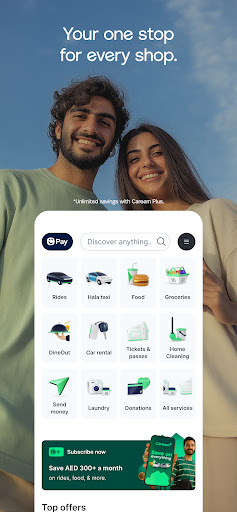 Careem: Taxi, Food & Delivery Bildschirmfoto 1