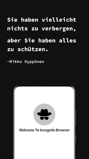 Privater Browser Inkognito App Bildschirmfoto 3