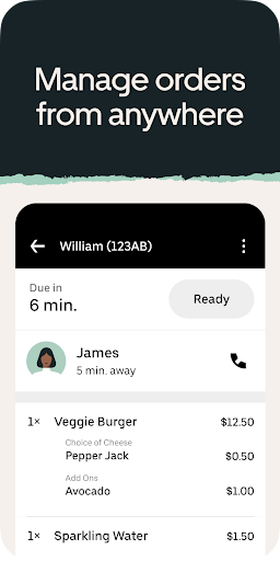 Uber Eats Bestellmanager Bildschirmfoto 5