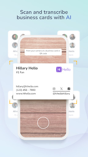 Digitale Visitenkarte: HiHello Bildschirmfoto 1
