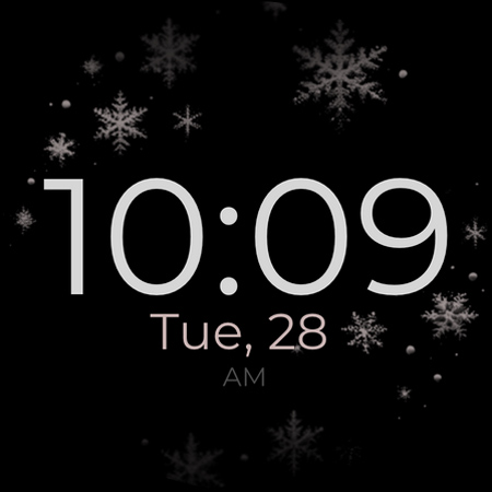 Snowflake rose gold watch face Bildschirmfoto 8