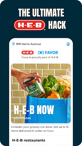 Favor: Texas Food Delivery Bildschirmfoto 1