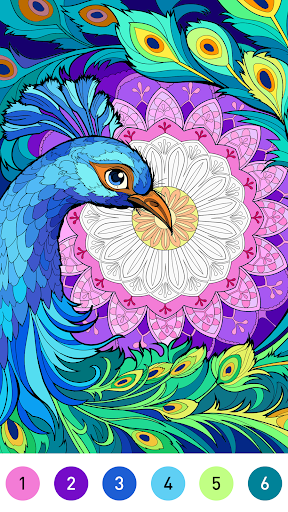 Mandala Color by Number Book Bildschirmfoto 3