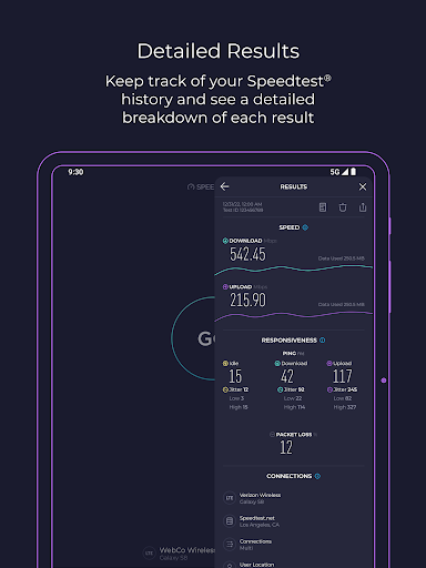 Speedtest von Ookla Bildschirmfoto 1
