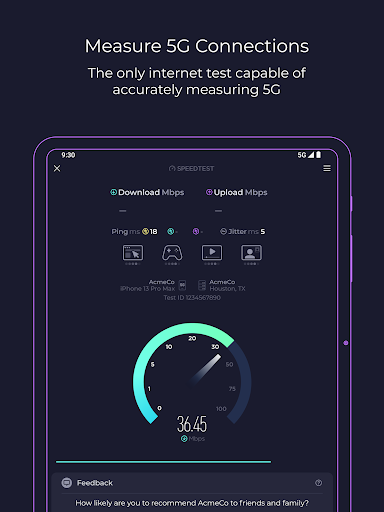 Speedtest von Ookla Bildschirmfoto 3
