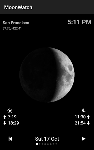 Moon Calendar Watch Bildschirmfoto 2