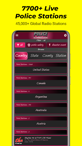 Police Scanner 5-0: Live Radio Bildschirmfoto 3