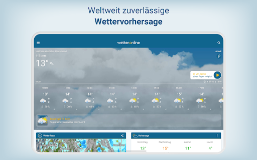 Wetter Online - RegenRadar Bildschirmfoto 13