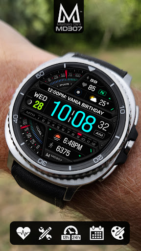 MD307 Digital watch face Bildschirmfoto 3