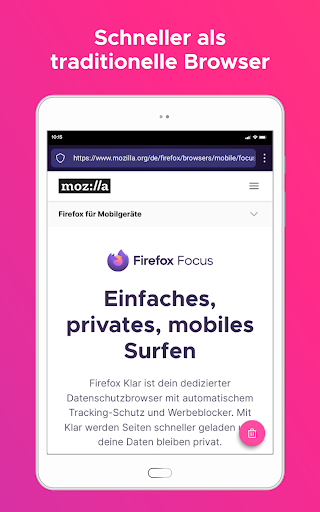 Firefox Focus Browser Bildschirmfoto 8