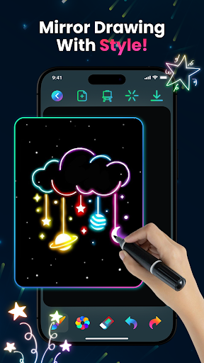 Magic Doodle: Glow Art Drawing Bildschirmfoto 1