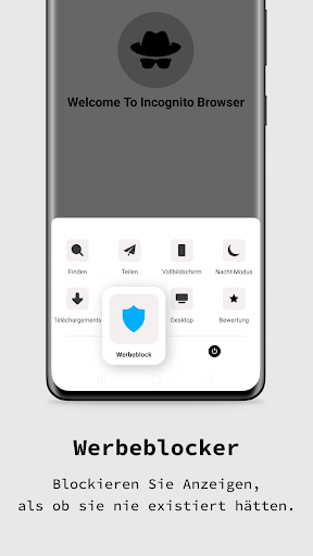 Privater Browser Inkognito App Bildschirmfoto 2