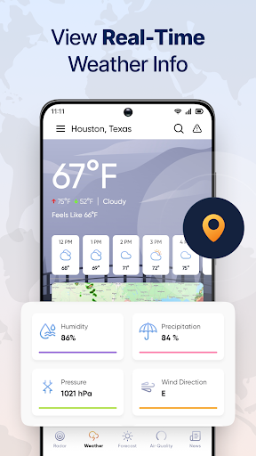 Live Weather Radar Launcher Bildschirmfoto 7
