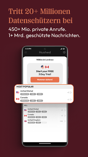 Hushed – Zweite Telefonnummer Bildschirmfoto 13