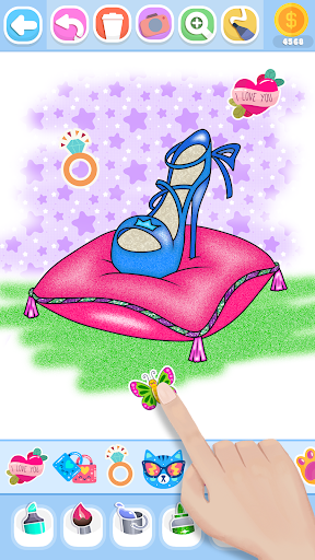 Glitter Beauty Coloring Pages Bildschirmfoto 20
