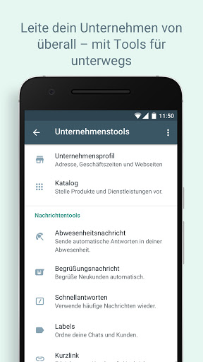 WhatsApp Business Bildschirmfoto 2