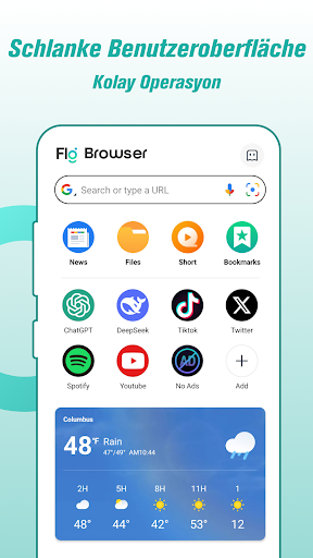 Fly Browser - Private & Fast Bildschirmfoto 6