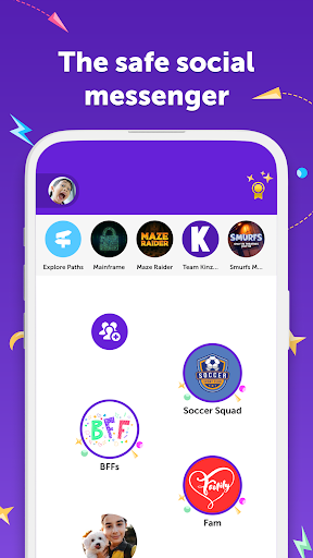 Kinzoo: Fun All-Ages Messenger Bildschirmfoto 1