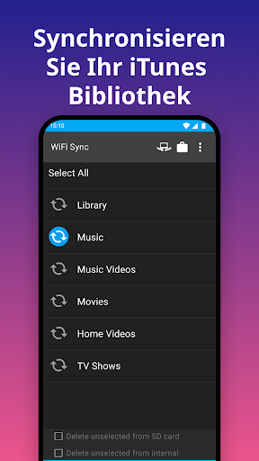 iSyncr: iTunes auf Android Bildschirmfoto 28