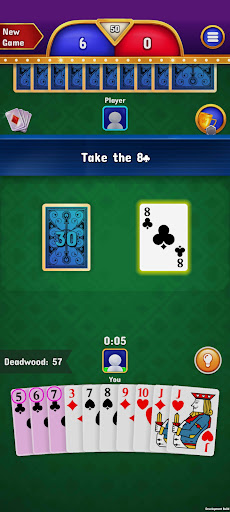 Gin Rummy - Classic Cards Game Bildschirmfoto 3
