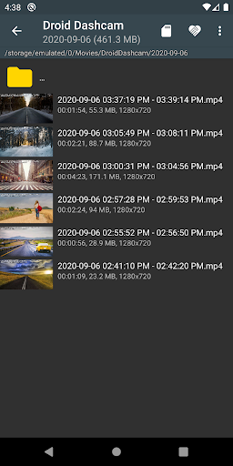Droid Dashcam - Auto-DVR Bildschirmfoto 8