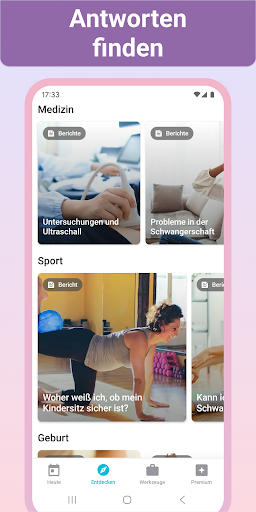 Schwangerschaft + Tracker-App Bildschirmfoto 3