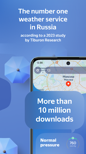 Yandex Weather & Rain Radar Bildschirmfoto 1