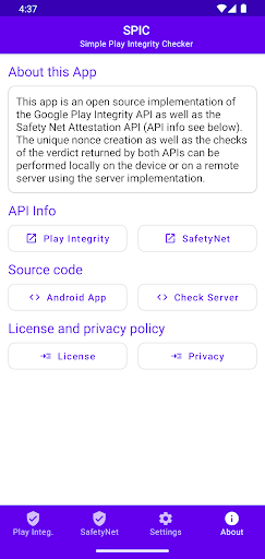 SPIC - Play Integrity Checker Bildschirmfoto 1