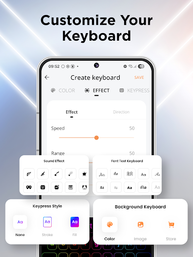 LED Tastatur RGB Themes Fonts Bildschirmfoto 7