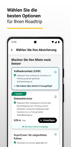 Hertz Mietwagen – jetzt buchen Bildschirmfoto 3