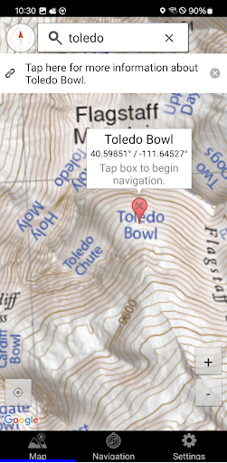 Wasatch Backcountry Skiing Map Bildschirmfoto 6
