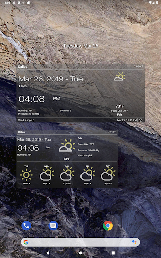 Wetter & Uhr Widget Bildschirmfoto 15