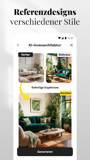 KI - Wohnungsdesign, DecAI™ Bildschirmfoto 2