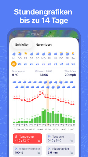 Ventusky: Wetterkarte & Radar Bildschirmfoto 3